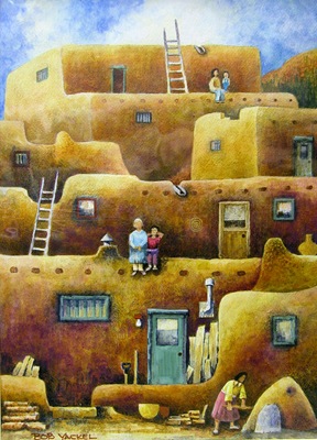 Busy Day at Taos Pueblo