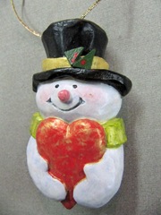 Snowman with Heart