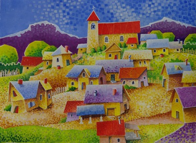 Village Church on Hill Bobism - A