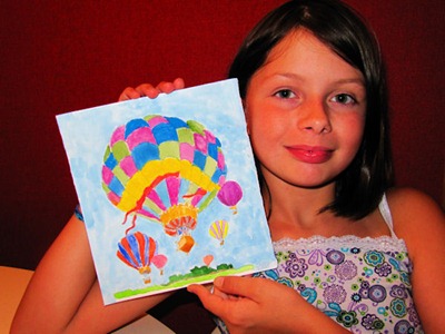 Jasmine's Balloon Painting