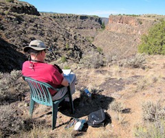Bob Sketching - Rio Pueblo - B
